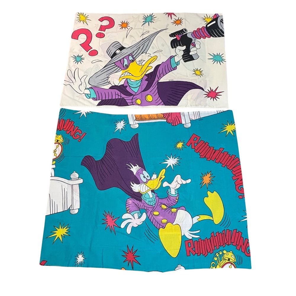 Vintage 90s Disney Darkwing Duck‎ Pillowcase sham